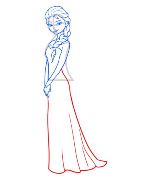 Рисунки для срисовки карандашом Эльза и Анна