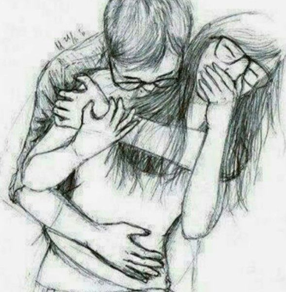 Объятия рисунок