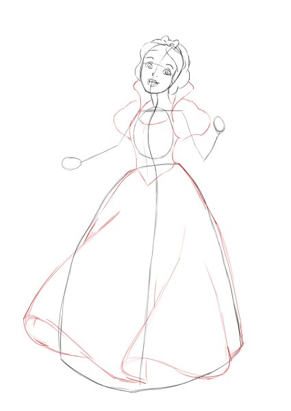 Белоснежка для рисования