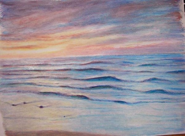 Закат карандашом