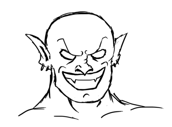 Гоблин карандашом