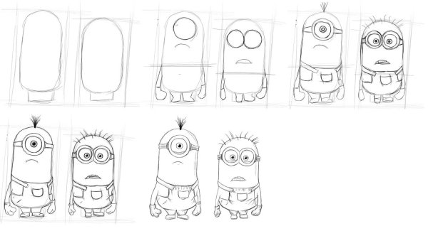 Рисунки для срисовки лёгкие пошагово