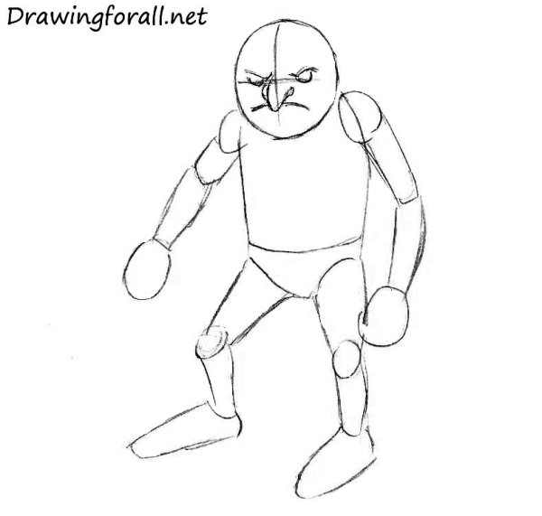 Гоблин поэтапно