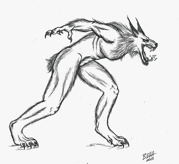 Оборотень для срисовки