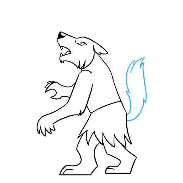 Оборотень рисунок карандашом