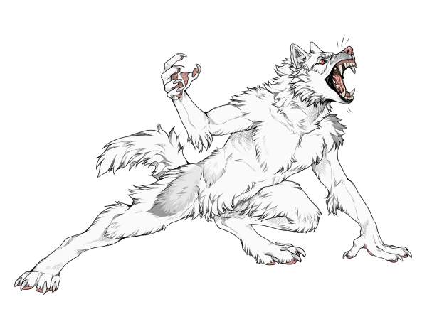 Оборотень рисунок карандашом для срисовки