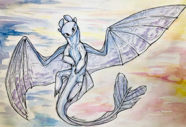 Дневная фурия карандашом