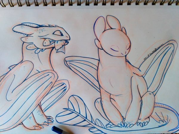 Как приручить дракона 3 рисунок Беззубика