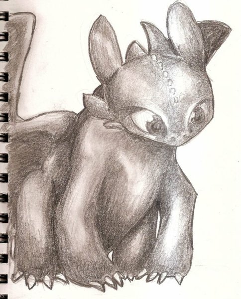 Драконы для срисовки легкие