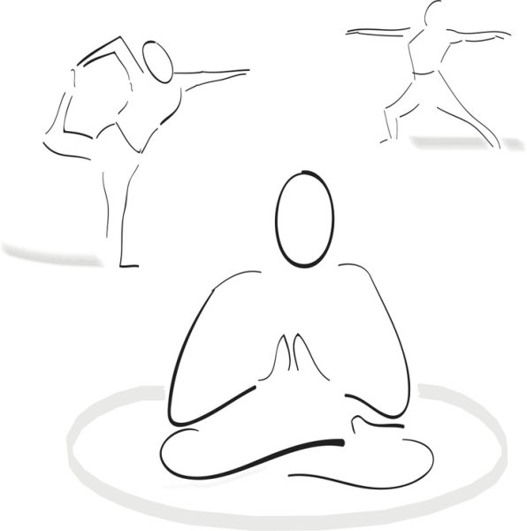 Йога нарисованная