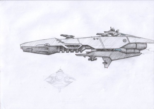 Зарисовки космического корабля