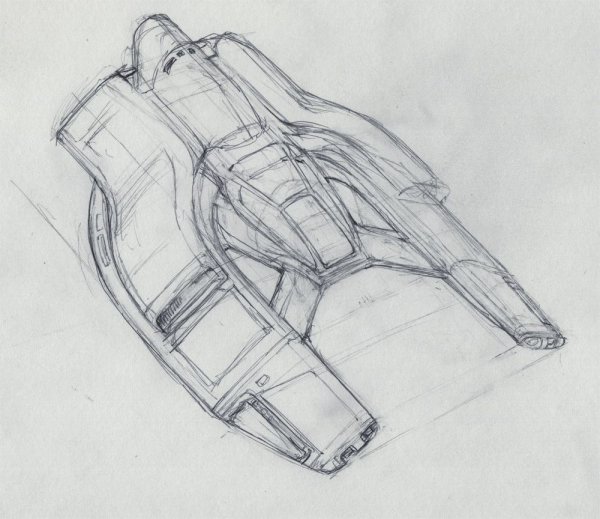 Зарисовки космических кораблей будущего