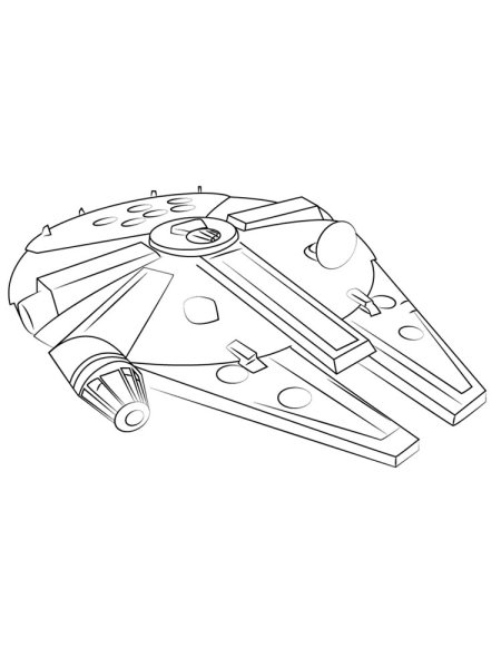 Раскраска Звездные войны Сокол тысячелетия