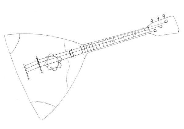 Набросок балалайки