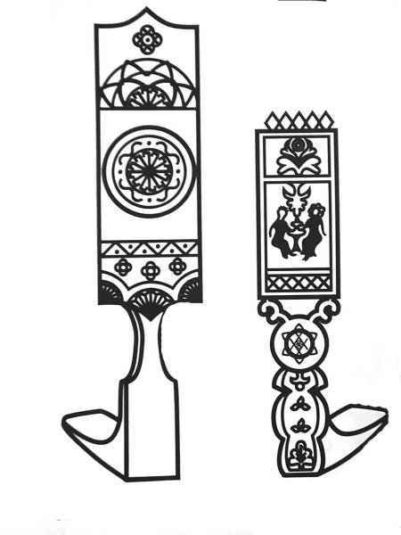 Узоры древней Руси на прялке