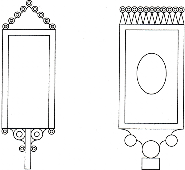 Эскиз декоративного украшения прялки