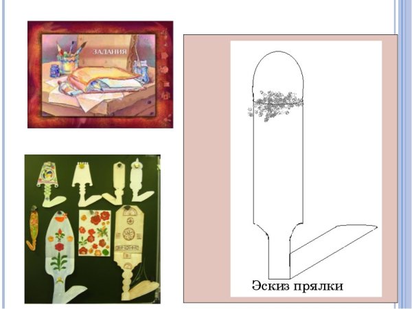 Конструкция и декор предметов народного быта прялка рисунок