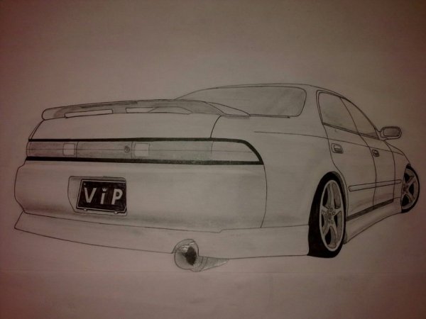 Тойота Марк 2 90 кузов карандашом