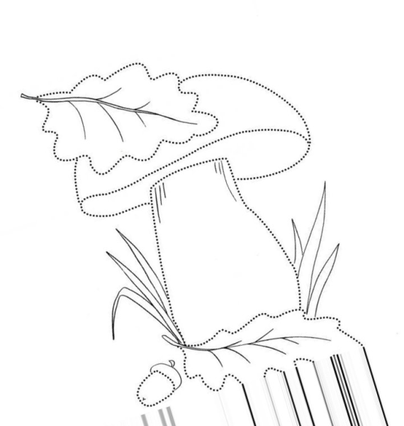 Рисунок осень карандашом