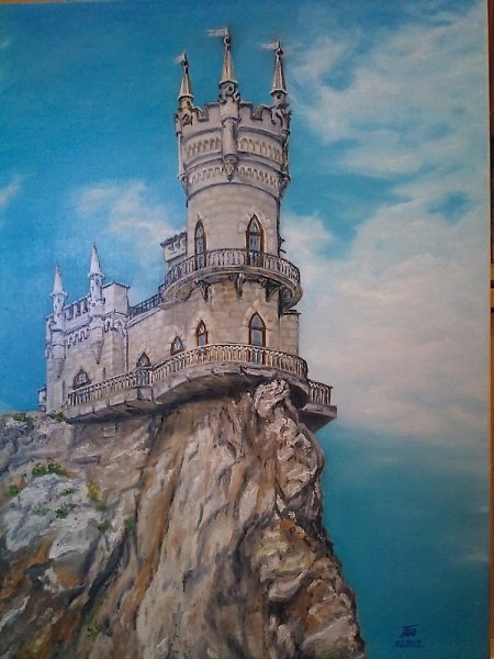 Картина Ласточкино гнездо в Крыму