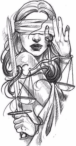 Богиня правосудия Темис (Фемида) вектор