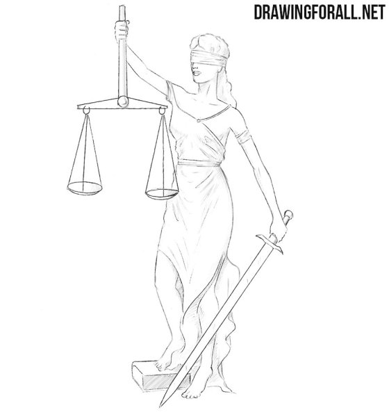 Фемида раскраска