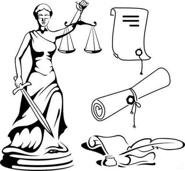 Фемида богиня правосудия в векторе