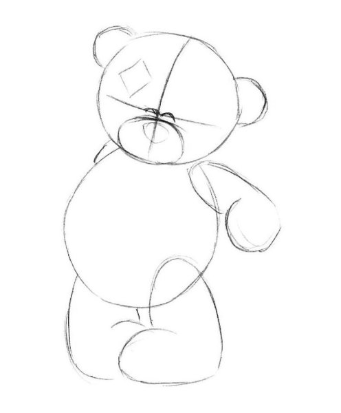 Медвежонок для рисования