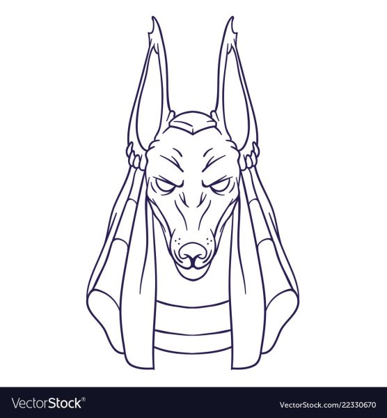 Раскраска Анубиса