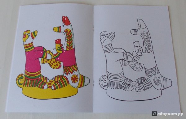 Шаблон филимоновской игрушки для росписи