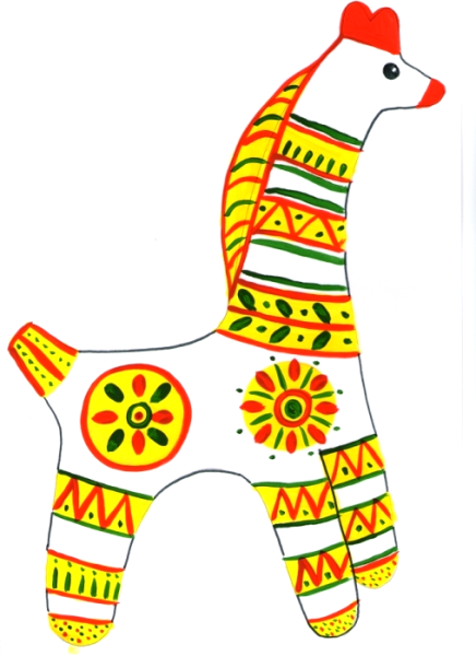 Народные игрушки Дымковская Филимоновская