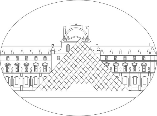 Достопримечательности Франции раскраски