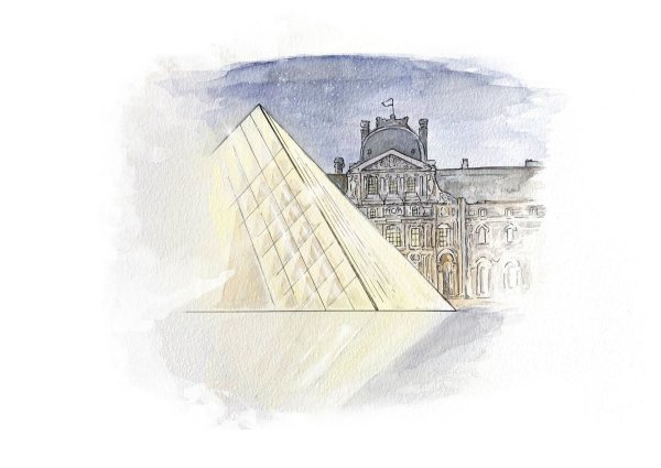 Лувр рисунок