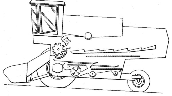 Раскраска комбайн Дон 1500