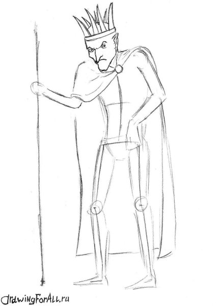 Раскраска Кощей Бессмертный для детей