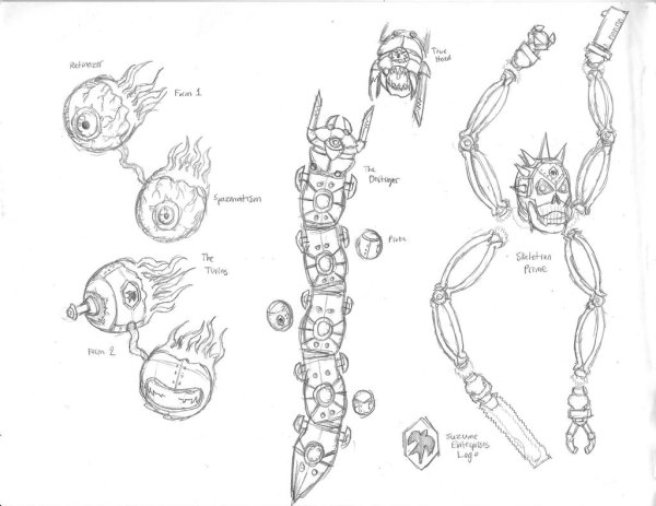 Нарисованные боссы террария
