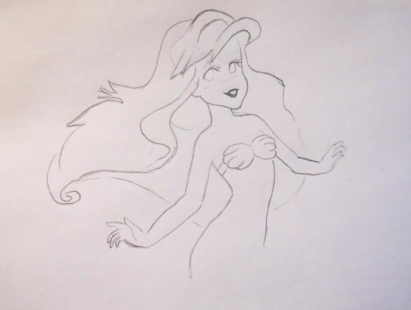 Русалка для рисования