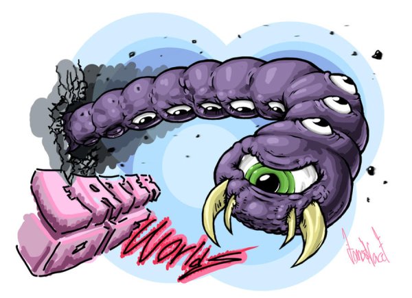 Червь из террарии босс