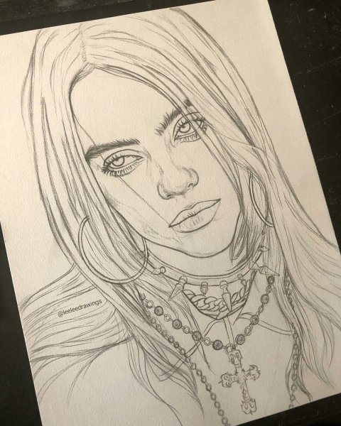 Портрет портрет Billie Eilish