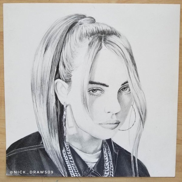 Билли Айлиш. Раскраска