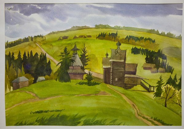 Хохловка карандашом