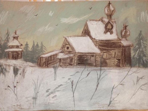 Мельница рисунок