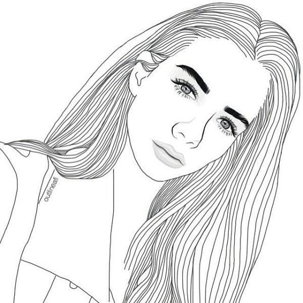 Раскраска леди Диана Зайцева блоггер