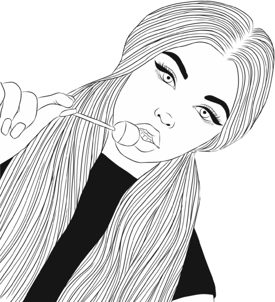 Картинки для срисовки девушки