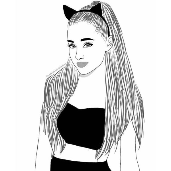 Рисунки для срисовки девочки