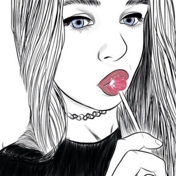 Крутые девушки для срисовки