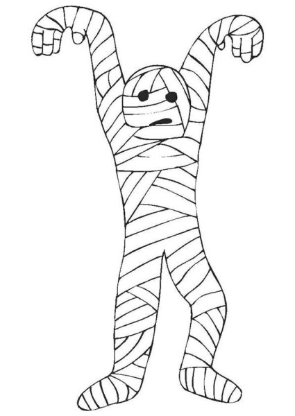 Мумия рисунок