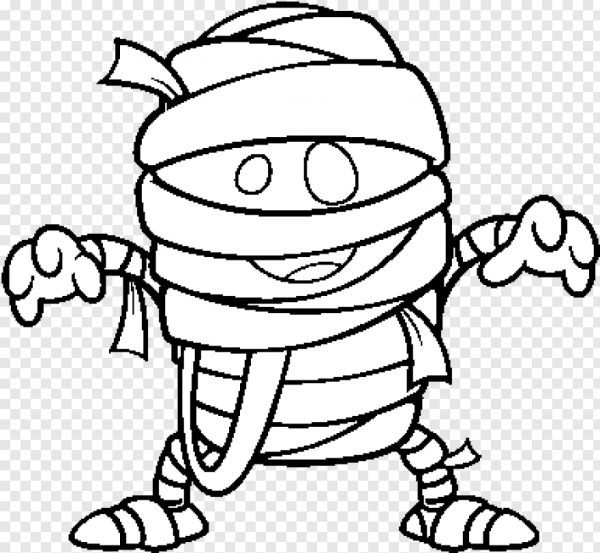 Раскраска для мальчиков Мумия