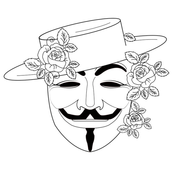 Guy Fawkes Mask vector