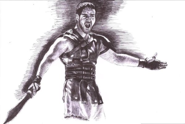 Римский Центурион тату эскиз